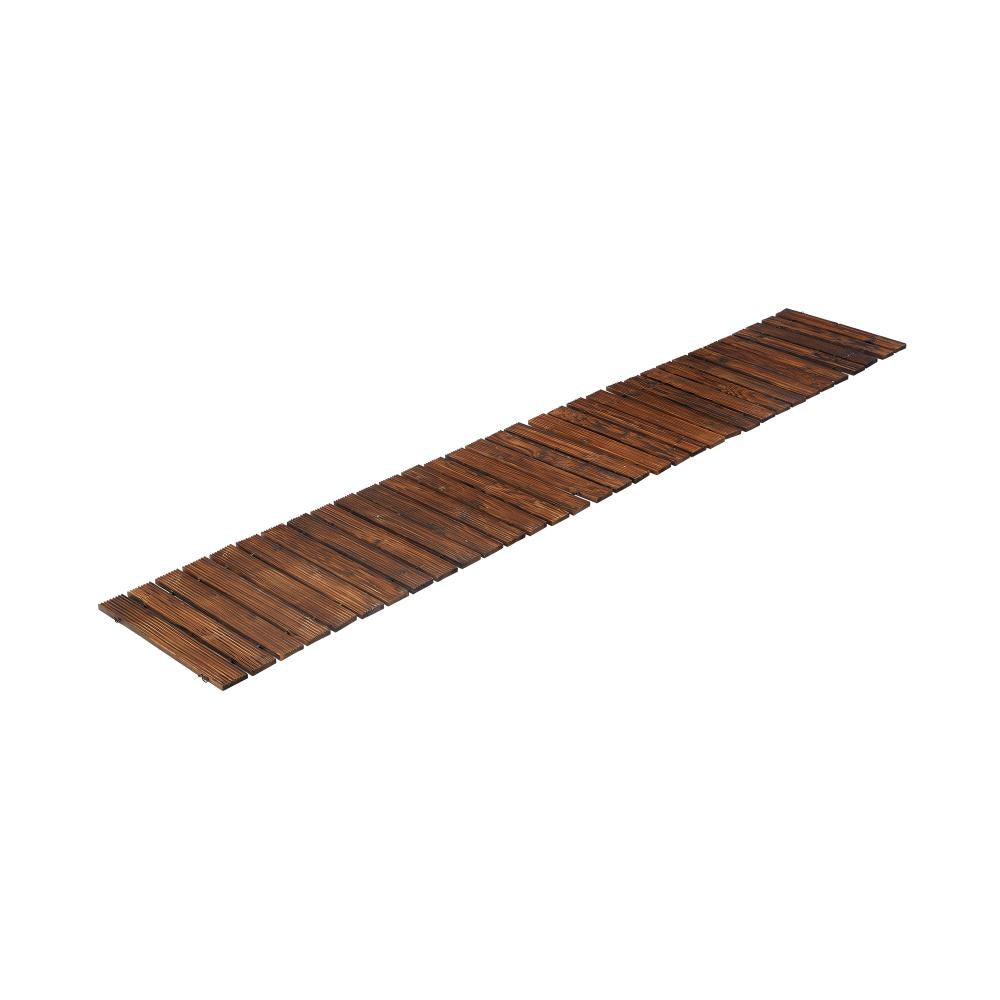 Garden Wooden Pathway 8ft Roll-Out Straight Walkway