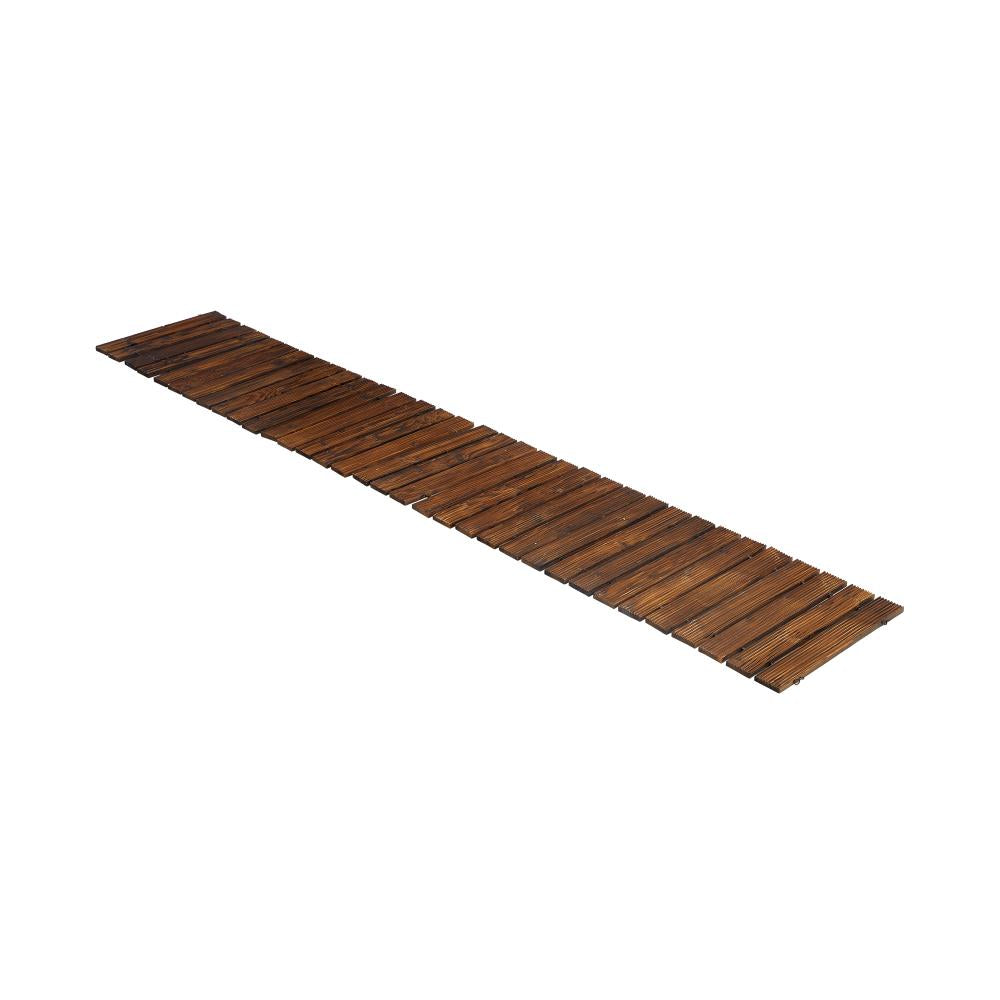Garden Wooden Pathway 8ft Roll-Out Straight Walkway