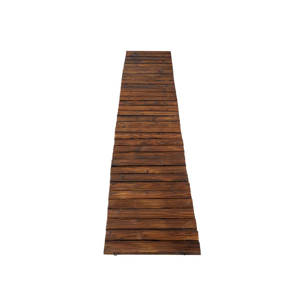 Garden Wooden Pathway 8ft Roll-Out Straight Walkway