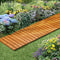 Livsip 8ft Wooden Garden Pathway – Straight Roll‑Out Firwood, 240×43cm
