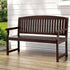 2 Seater Wooden Garden Bench Fir Wood Outdoor Patio Bench 300kg Capacity