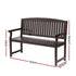 2 Seater Wooden Garden Bench Fir Wood Outdoor Patio Bench 300kg Capacity