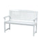 2 Seater Wooden Garden Bench Outdoor Patio Chair 300kg Capacity White