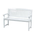 2 Seater Wooden Garden Bench Outdoor Patio Chair 300kg Capacity White