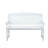 2 Seater Wooden Garden Bench Outdoor Patio Chair 300kg Capacity White