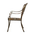 Outdoor Dining Chairs Cast Aluminium Frame Set of 2