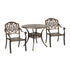 Outdoor Dining Set Bistro 3 Piece Cast Aluminium