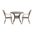 Outdoor Dining Set Bistro 3 Piece Cast Aluminium