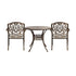 Outdoor Dining Set Bistro 3 Piece Cast Aluminium