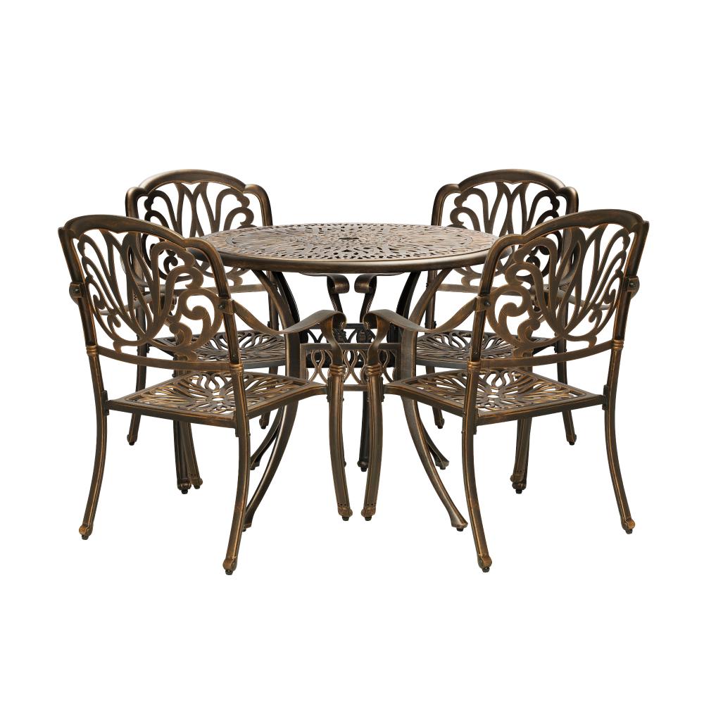 Outdoor 5 Piece Dining Bistro Set Chairs&Table