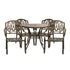 Outdoor 5 Piece Dining Bistro Set Chairs&Table