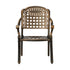 Outdoor Furniture Dining Chairs Cast Aluminium x2