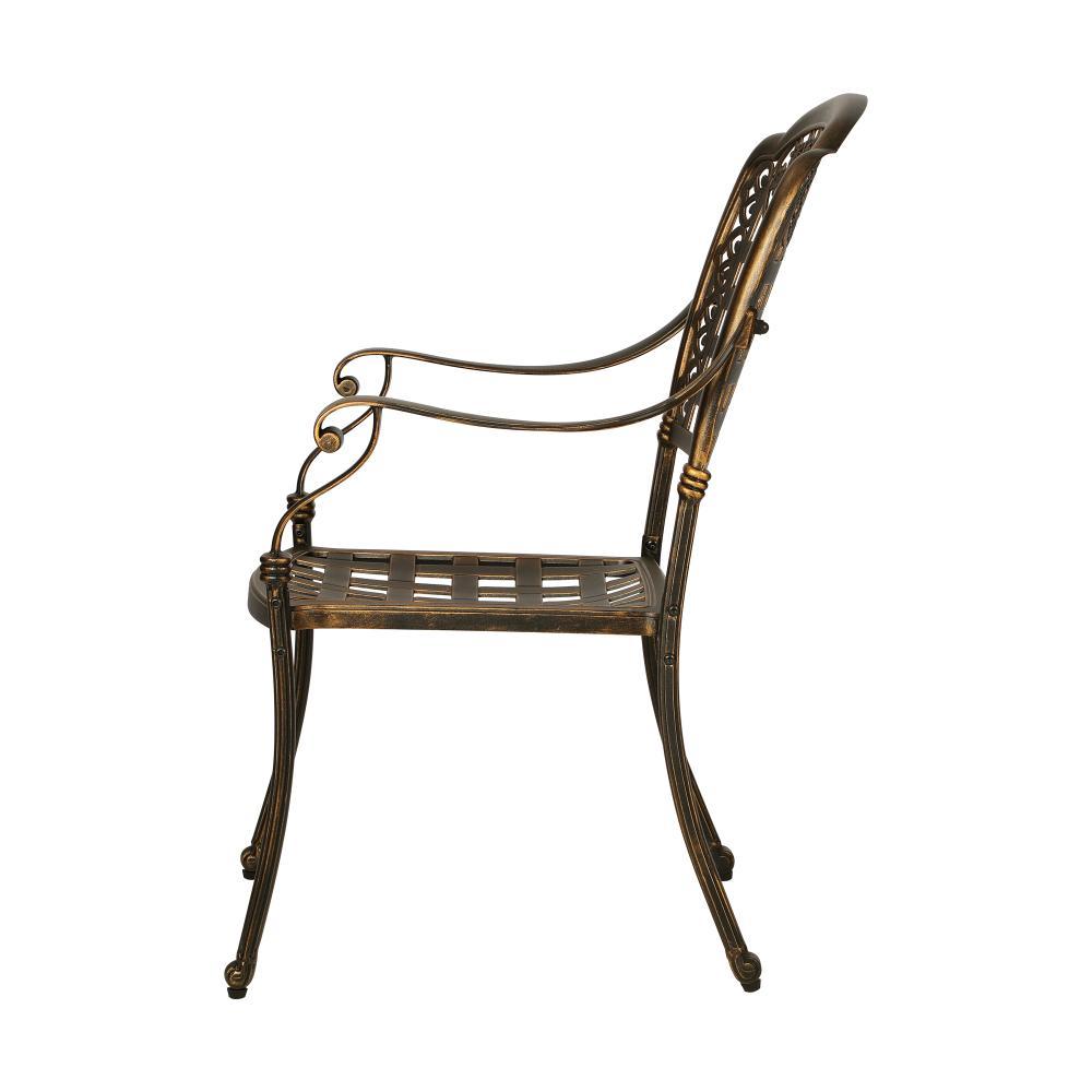 Outdoor Furniture Dining Chairs Cast Aluminium x2