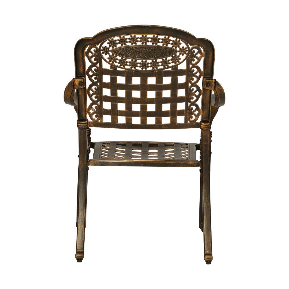 Outdoor Furniture Dining Chairs Cast Aluminium x2