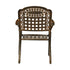 Outdoor Furniture Dining Chairs Cast Aluminium x2