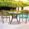3 Piece Outdoor Dining Set Bistro Cast Aluminium