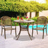 3 Piece Outdoor Dining Set Bistro Cast Aluminium