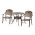 3 Piece Outdoor Dining Set Bistro Cast Aluminium