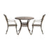 3 Piece Outdoor Dining Set Bistro Cast Aluminium