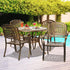 Outdoor Dining Chairs & Table Bistro Set 5 Piece