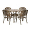 Livsip Outdoor Dining Chairs & Table Bistro Set 5 Piece