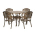 Outdoor Dining Chairs & Table Bistro Set 5 Piece