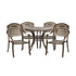 Outdoor Dining Chairs & Table Bistro Set 5 Piece
