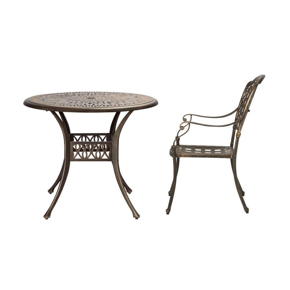 Outdoor Dining Chairs & Table Bistro Set 5 Piece