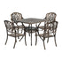 5 Piece Outdoor Dining Table & Chair Set Aluminium