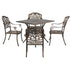 5 Piece Outdoor Dining Table & Chair Set Aluminium