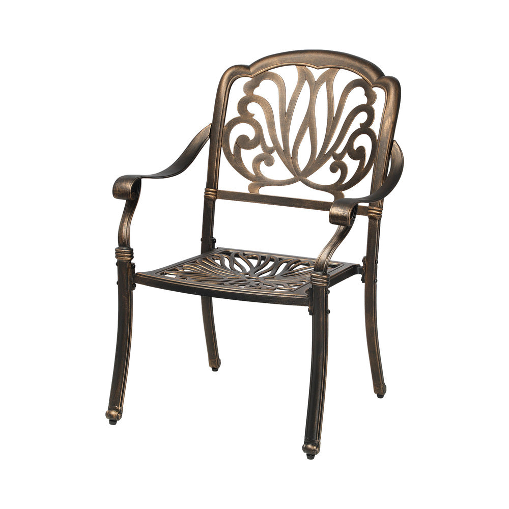 5 Piece Outdoor Dining Table & Chair Set Aluminium