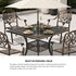 5 Piece Outdoor Dining Table & Chair Set Aluminium