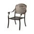 Livsip 5 Piece Outdoor Dining Set Cast Aluminium Patio Table 4 Chairs Bronze