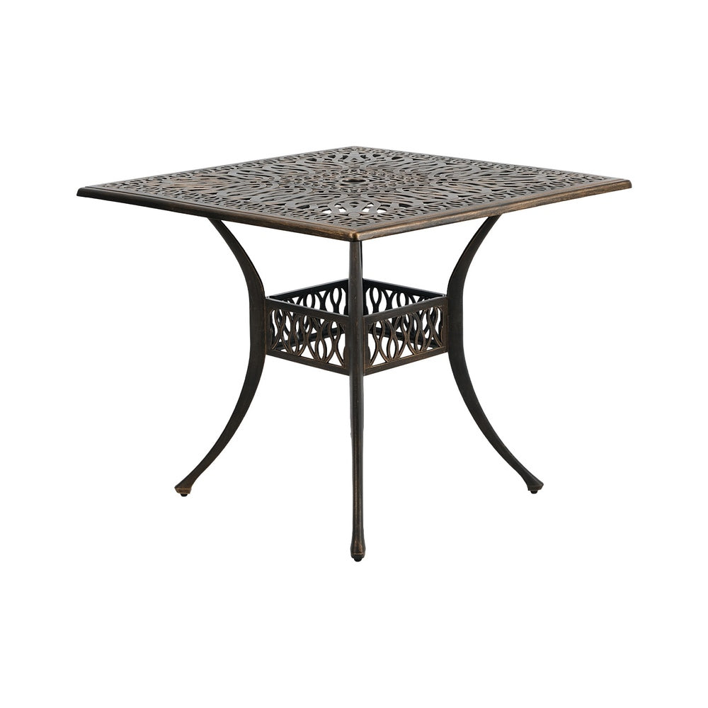 Livsip Outdoor Garden Table Cast Aluminium Furniture Bronze