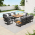 Livsip 6 Seater Outdoor Dining Sofa Lounge Patio Garden Setting