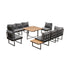 Livsip 6 Seater Outdoor Dining Sofa Lounge Patio Garden Setting