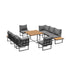Livsip 6 Seater Outdoor Dining Sofa Lounge Patio Garden Setting