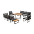Livsip 6 Seater Outdoor Dining Sofa Lounge Patio Garden Setting