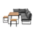 Livsip 6 Seater Outdoor Dining Sofa Set Lounge Furniture Grey