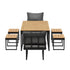 6 Seater Outdoor Dining Set Sofa Lounge Patio Ottoman Grey