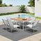 6 Seater Outdoor Dining Set Patio Table Chairs Furniture