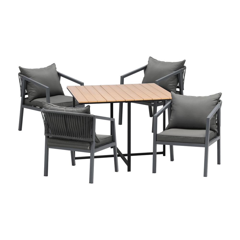 4 Seater Outdoor Dining Set Garden Table Chairs Setting