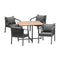 4 Seater Outdoor Dining Set Garden Table Chairs Setting