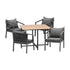 4 Seater Outdoor Dining Set Garden Table Chairs Setting