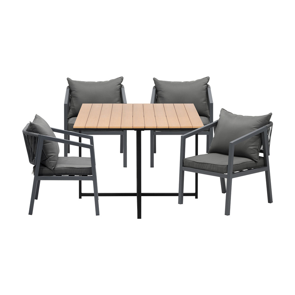 4 Seater Outdoor Dining Set Garden Table Chairs Setting