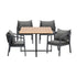 4 Seater Outdoor Dining Set Garden Table Chairs Setting