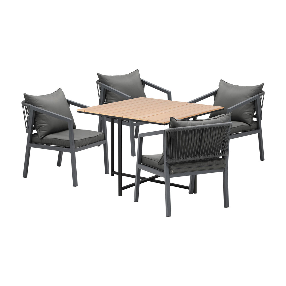 4 Seater Outdoor Dining Set Garden Table Chairs Setting