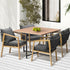 5PCS Outdoor Patio Set Table&Armchair Dining Set