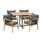 5PCS Outdoor Patio Set Table&Armchair Dining Set