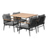 Livsip Outdoor Dining Set Garden Table and Chairs 5 Seater
